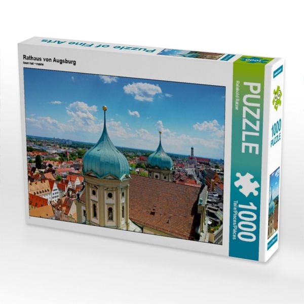 Produktbild: CALVENDO Puzzle Rathaus von Augsburg | 1000 Teile Lege-Gr&ouml;&szlig;e 64x48cm Foto-Puzzle f&uuml;r gl&uuml;ckliche Stunden