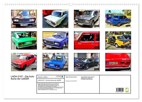 Produktbild: LADA-2107 - Die Auto-Ikone der UdSSR (Wandkalender 2026 DIN A2 quer), CALVENDO Monatskalender
