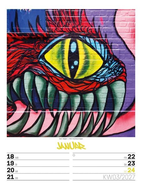 Produktbild: Street Art Wochenplaner Kalender 2027