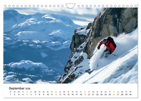 Produktbild: Kufen, Ski & Snowboard (Wandkalender 2026 DIN A4 quer), CALVENDO Monatskalender