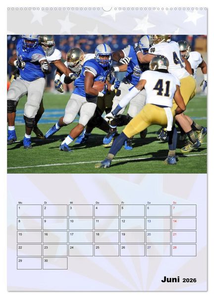 Produktbild: American Football - Kickoff (hochwertiger Premium Wandkalender 2026 DIN A2 hoch), Kunstdruck in Hochglanz