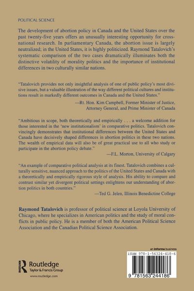 Produktbild: The Politics of Abortion in the United States and Canada