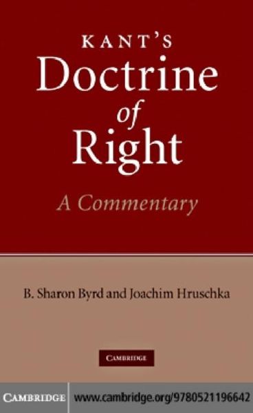 Produktbild: Kant's Doctrine of Right