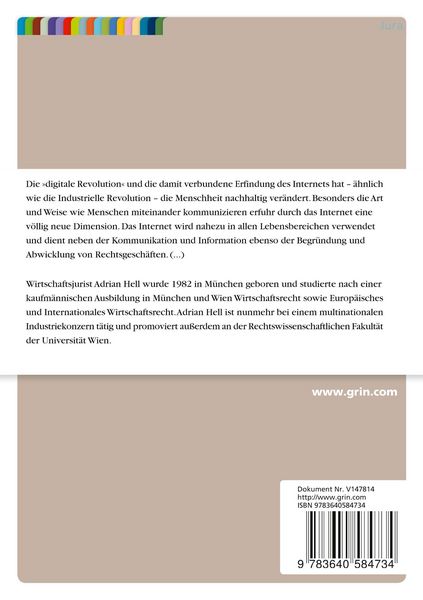 Produktbild: Die Bedeutung der digitalen Signatur f&uuml;r den elektronischen Rechtsverkehr