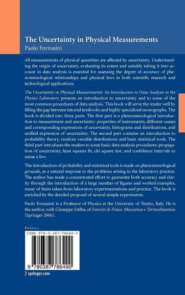 Produktbild: The Uncertainty in Physical Measurements