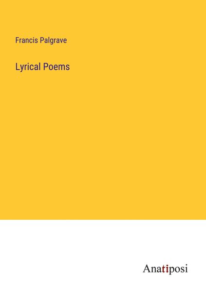 Produktbild: Lyrical Poems