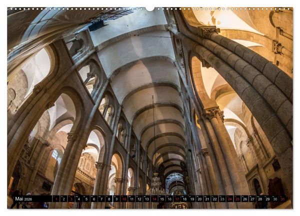 Produktbild: Santiago de Compostela - Ziel einer Pilgerreise (hochwertiger Premium Wandkalender 2026 DIN A2 quer), Kunstdruck in Hochglanz