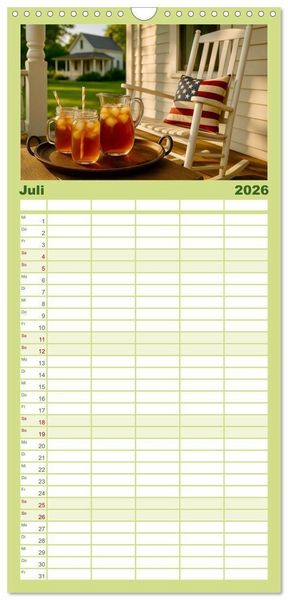 Produktbild: Familienplaner 2026 - Teezeremonien aus aller Welt mit 5 Spalten (Wandkalender, 21 x 45 cm) CALVENDO