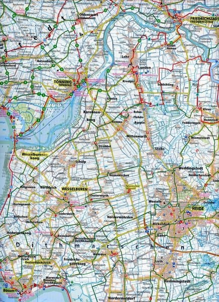 Produktbild: Nordseek&uuml;ste, Husum - Heide - Brunsb&uuml;ttel, St. Peter-Ording 1:100 000