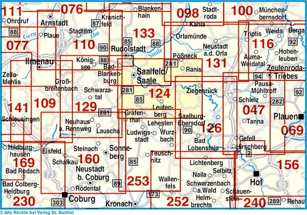 Produktbild: Radwander- und Wanderkarte Oberes Saaletal, Saalfeld/Saale, Hohenwarte-Stausee und Umgebung