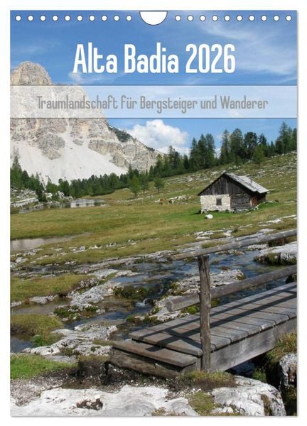 Produktbild: Alta Badia &ndash; Traumlandschaft f&uuml;r Bergsteiger und Wanderer (Wandkalender 2026 DIN A4 hoch), CALVENDO Monatskalender