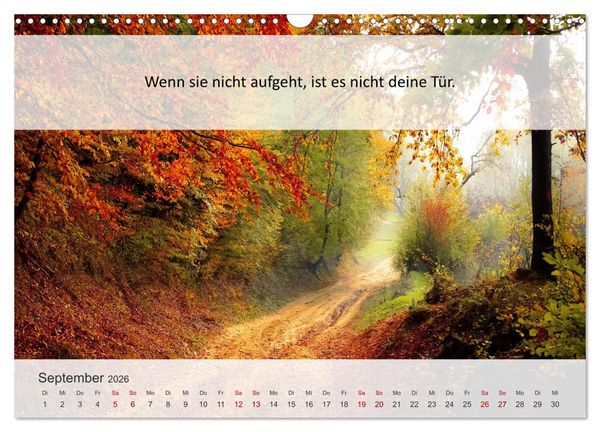 Produktbild: Motivationsspr&uuml;che Erfolgsweg (Wandkalender 2026 DIN A3 quer), CALVENDO Monatskalender