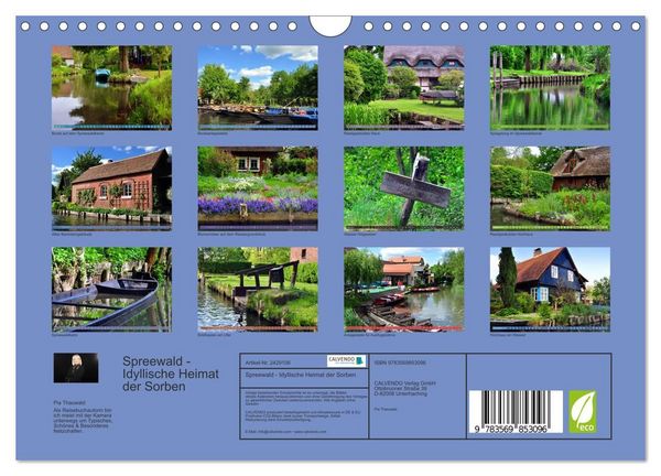 Produktbild: Spreewald - Idyllische Heimat der Sorben (Wandkalender 2027 DIN A4 quer), CALVENDO Monatskalender