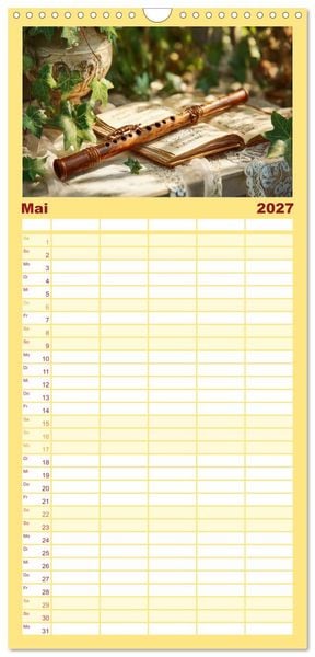 Produktbild: Familienplaner 2027 - Klang der Ewigkeit mit 5 Spalten (Wandkalender, 21 x 45 cm) CALVENDO