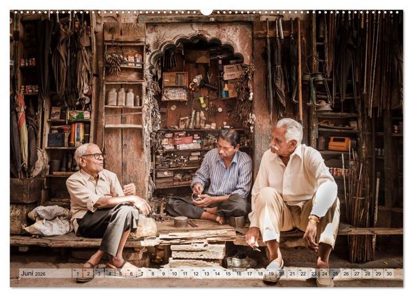 Produktbild: Alltag in Indien (Wandkalender 2026 DIN A2 quer), CALVENDO Monatskalender