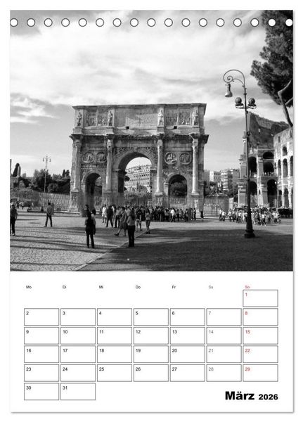 Produktbild: Die ewige Stadt Rom (Tischkalender 2026 DIN A5 hoch), CALVENDO Monatskalender