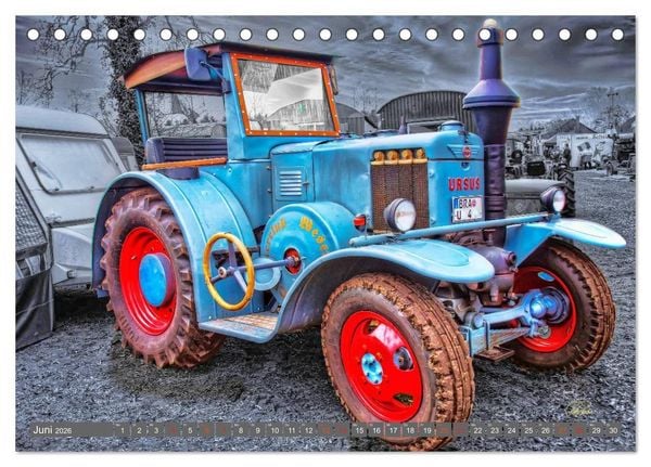 Produktbild: Traktoren - Oldtimer (Tischkalender 2026 DIN A5 quer), CALVENDO Monatskalender