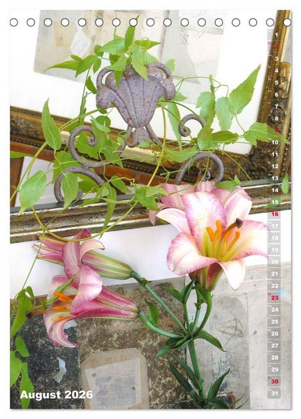 Produktbild: Lilien-Eleganz (Tischkalender 2026 DIN A5 hoch), CALVENDO Monatskalender