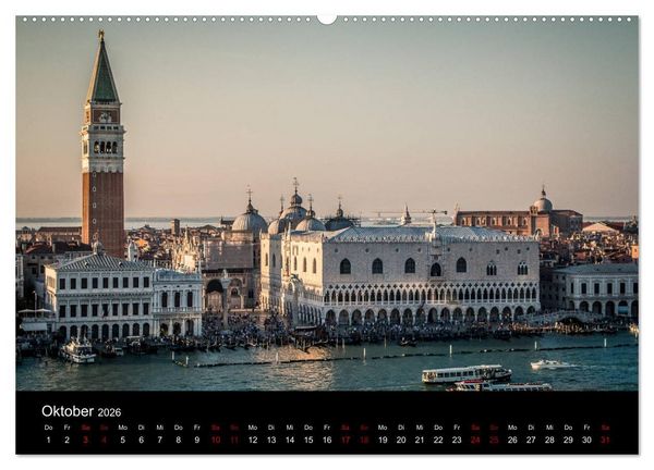 Produktbild: Momenti di Venezia - Venezianische Momente (Wandkalender 2026 DIN A2 quer), CALVENDO Monatskalender