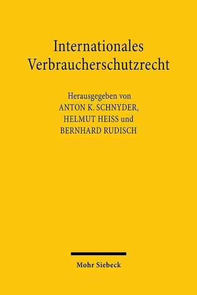 Produktbild: Internationales Verbraucherschutzrecht