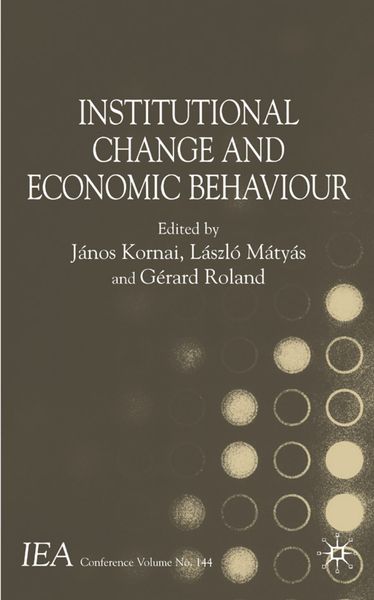Produktbild: Institutional Change and Economic Behaviour