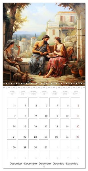 Produktbild: Splendeurs de la Gr&egrave;ce Antique (Calendrier mural carr&eacute; 2026 30x30 cm) Calendrier double avec une page pour vos prises de notes