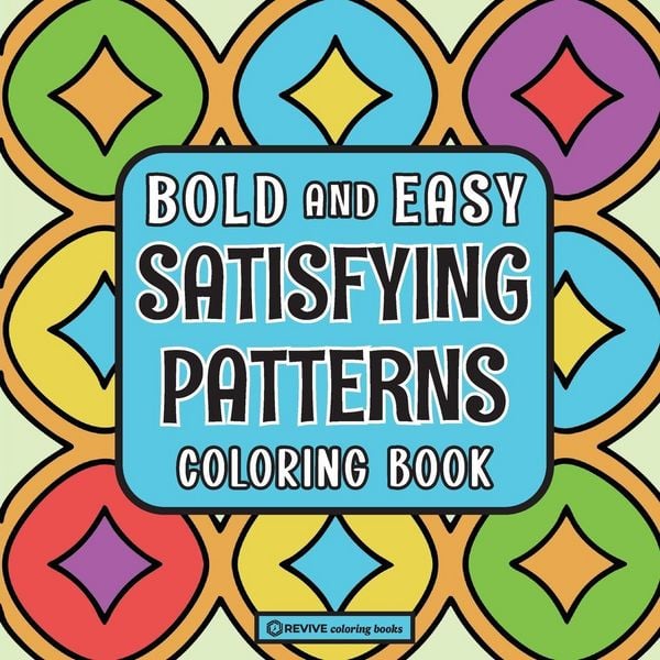 Produktbild: Bold & Easy Satisfying Patterns Coloring Book
