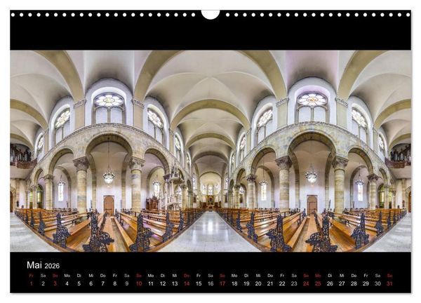 Produktbild: Kapellen, Kirchen und Kathedralen 2026 (Wandkalender 2026 DIN A3 quer), CALVENDO Monatskalender