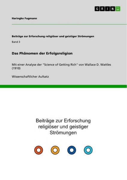 Produktbild: Das Ph&auml;nomen der Erfolgsreligion