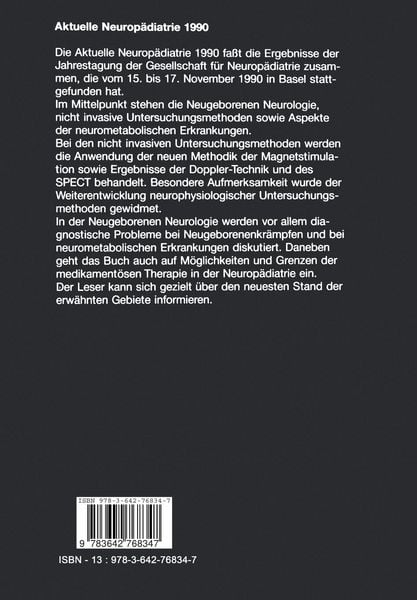 Produktbild: Aktuelle Neurop&auml;diatrie 1990