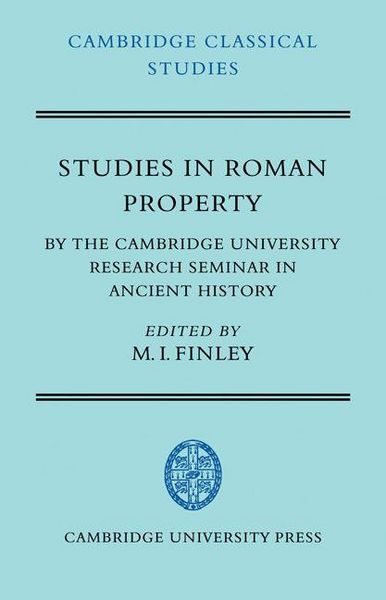 Produktbild: Studies in Roman Property