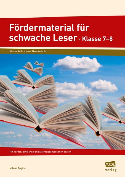 Produktbild: F&ouml;rdermaterial f&uuml;r schwache Leser - Klasse 7-8