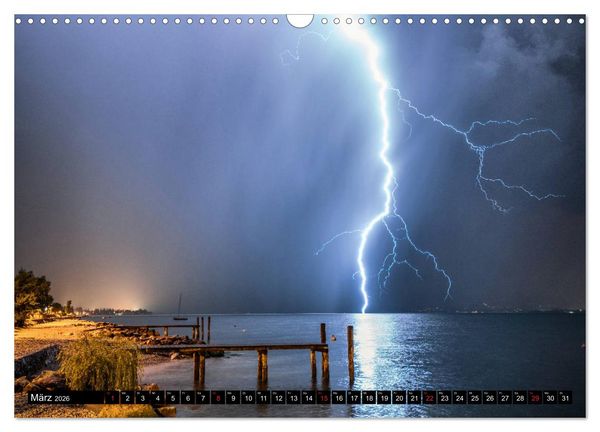 Produktbild: Blitz & Donner (Wandkalender 2026 DIN A3 quer), CALVENDO Monatskalender