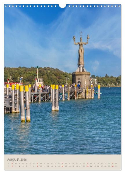 Produktbild: MEERSBURG UND KONSTANZ Historie am Bodensee (Wandkalender 2026 DIN A3 hoch), CALVENDO Monatskalender