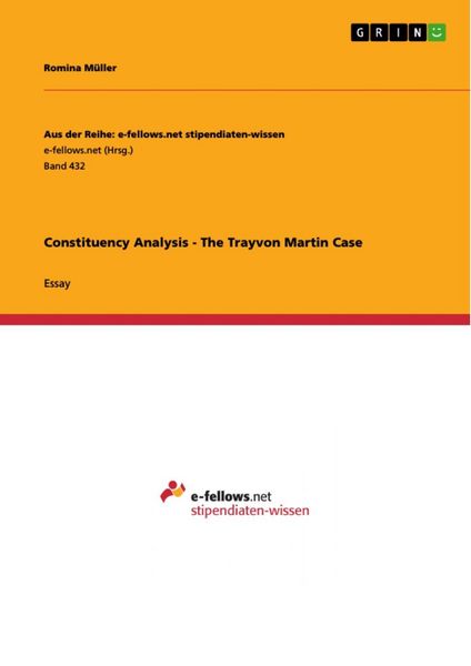 Produktbild: Constituency Analysis - The Trayvon Martin Case