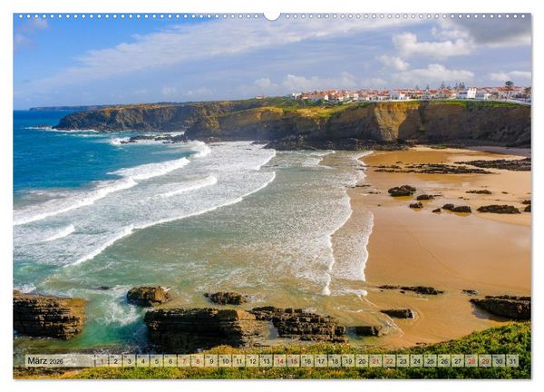 Produktbild: Fischerweg Portugal (hochwertiger Premium Wandkalender 2026 DIN A2 quer), Kunstdruck in Hochglanz