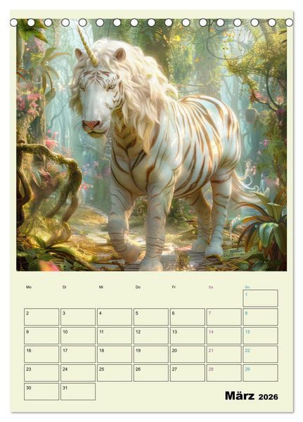 Produktbild: Hybrid Tiere zum Schmunzeln - Planer (Tischkalender 2026 DIN A5 hoch), CALVENDO Monatskalender