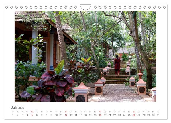 Produktbild: Farbenfrohes Kerala - Eindr&uuml;cke aus God&acute;s Own Country (Wandkalender 2026 DIN A4 quer), CALVENDO Monatskalender