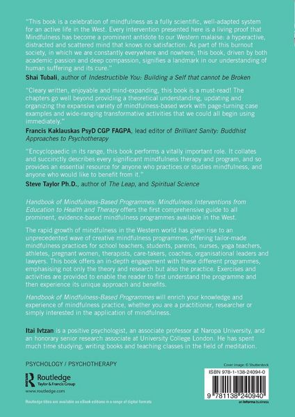 Produktbild: Handbook of Mindfulness-Based Programmes