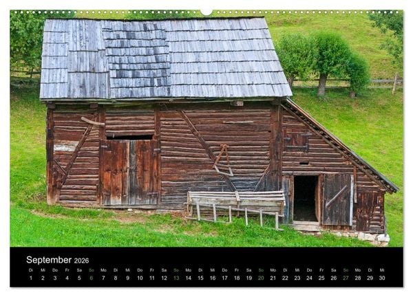 Produktbild: Siebenb&uuml;rgen &ndash; Die malerischsten Bauernh&auml;user (hochwertiger Premium Wandkalender 2026 DIN A2 quer), Kunstdruck in Hochglanz