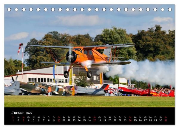 Produktbild: Doppeldecker - Veteranen der L&uuml;fte (Tischkalender 2027 DIN A5 quer), CALVENDO Monatskalender