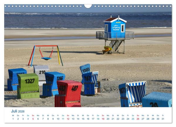 Produktbild: Langeoog 2026. Impressionen zwischen Hafen und Ostende (Wandkalender 2026 DIN A3 quer), CALVENDO Monatskalender