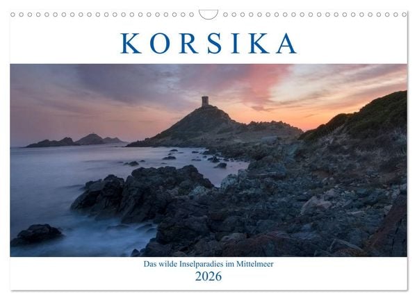 Produktbild: Korsika, das wilde Inselparadies im Mittelmeer (Wandkalender 2026 DIN A3 quer), CALVENDO Monatskalender