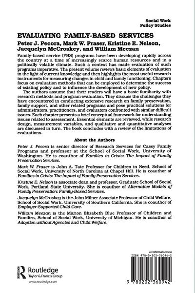 Produktbild: Evaluating Family-Based Services
