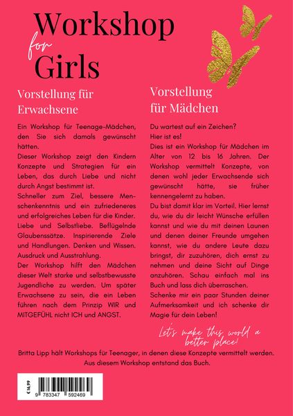Produktbild: Workshop for Girls - Ein Buch f&uuml;rs Leben f&uuml;r M&auml;dchen zwischen 12 und 16 Jahren