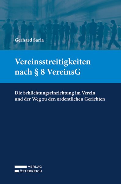 Produktbild: Vereinsstreitigkeiten nach &sect; 8 VereinsG