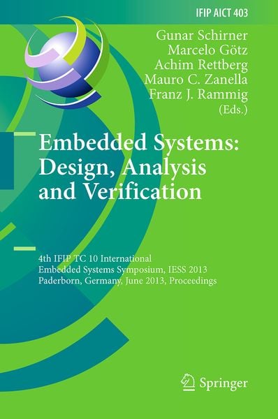 Produktbild: Embedded Systems: Design, Analysis and Verification