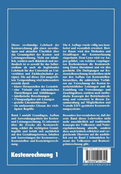 Produktbild: Kostenrechnung 1