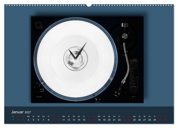 Produktbild: Vinyl im Fokus (hochwertiger Premium Wandkalender 2027 DIN A2 quer), Kunstdruck in Hochglanz
