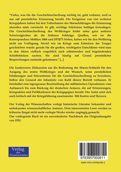Produktbild: Der Marne-Feldzug 1914